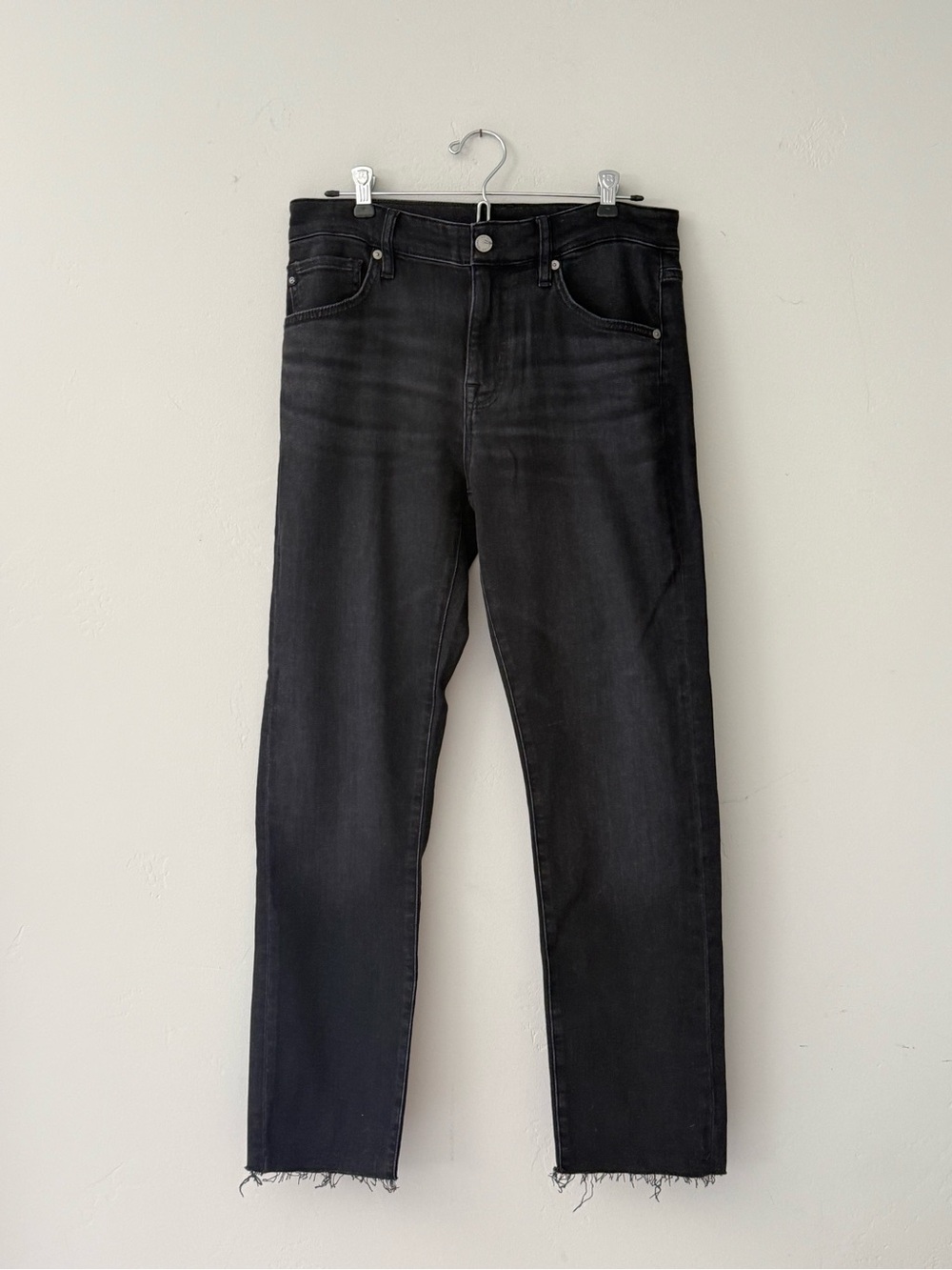 AG Adriano Goldschmied women’s Black Straight Jeans